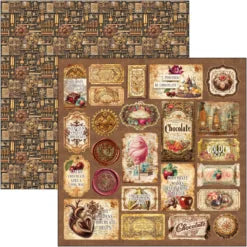 CIAO BELLA  - 12 x 12  Patterns Pad - Chocolate Wanderlust