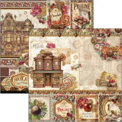 CIAO BELLA  - 12 x 12  Paper Pad - Chocolate Wanderlust