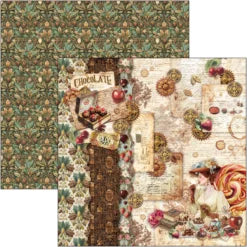 CIAO BELLA  - 12 x 12  Paper Pad - Chocolate Wanderlust