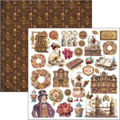 CIAO BELLA  - 12 x 12  Paper Pad - Chocolate Wanderlust