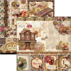 CIAO BELLA  - 8x8 Paper Pad - Chocolate Wanderlust