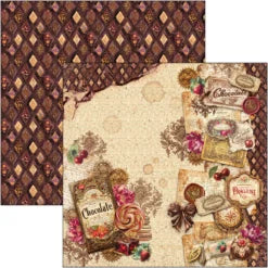 CIAO BELLA  - 8x8 Paper Pad - Chocolate Wanderlust