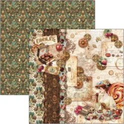 CIAO BELLA  - 8x8 Paper Pad - Chocolate Wanderlust