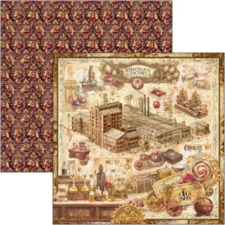 CIAO BELLA  - 8x8 Paper Pad - Chocolate Wanderlust