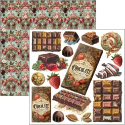 CIAO BELLA - Fussy cut pad 6x6 - Chocolate Wanderlust Fussy Cut Pad 6″x6″ 24/Pkg