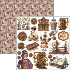 CIAO BELLA - Fussy cut pad 6x6 - Chocolate Wanderlust Fussy Cut Pad 6″x6″ 24/Pkg