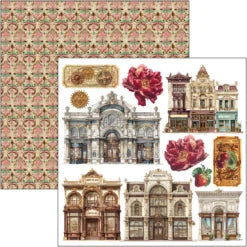 CIAO BELLA - Fussy cut pad 6x6 - Chocolate Wanderlust Fussy Cut Pad 6″x6″ 24/Pkg