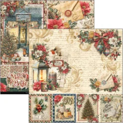 CIAO BELLA  - 8x8 Paper Pad - Merry & Bright