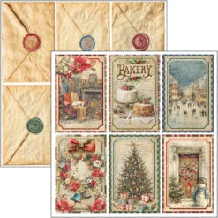 CIAO BELLA  - 8x8 Paper Pad - Merry & Bright
