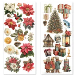 CIAO BELLA  - Art Stickers - Merry & Bright Art Stickers transparent adhesive sheets 5/Pkg