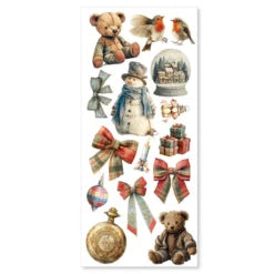 CIAO BELLA  - Art Stickers - Merry & Bright Art Stickers transparent adhesive sheets 5/Pkg