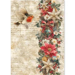 CIAO BELLA -Merry & Bright Rice Paper Set A5 MIXED 8/Pkg