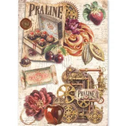 CIAO BELLA -Chocolate Wanderlust Rice Paper Set A5 MIXED 8/Pkg