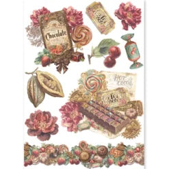 CIAO BELLA -Chocolate Wanderlust Rice Paper Set A5 MIXED 8/Pkg