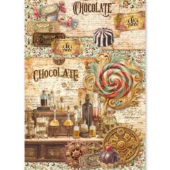 CIAO BELLA -Chocolate Wanderlust Rice Paper Set A5 MIXED 8/Pkg