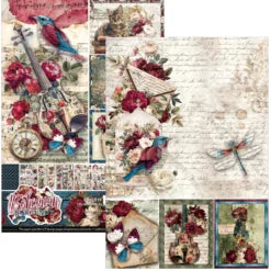 CIAO BELLA -A4 Creative Pad - Bohemian Burgundy
