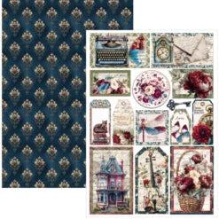 CIAO BELLA -A4 Creative Pad - Bohemian Burgundy