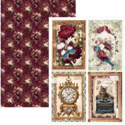 CIAO BELLA -A4 Creative Pad - Bohemian Burgundy
