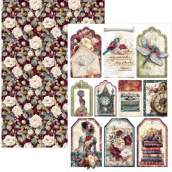 CIAO BELLA -A4 Creative Pad - Bohemian Burgundy