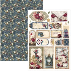 CIAO BELLA -A4 Creative Pad - Bohemian Burgundy