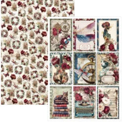 CIAO BELLA -A4 Creative Pad - Bohemian Burgundy