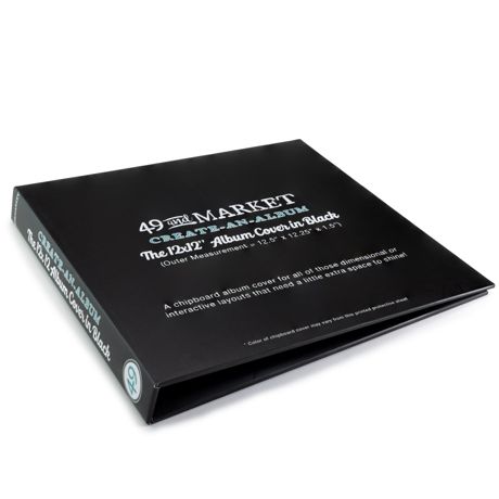 49 and Market - Create-an-album, the 12 x 12 Album cover in black