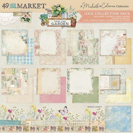 49 and Market - 12 x 12 paper pack - From the Garden