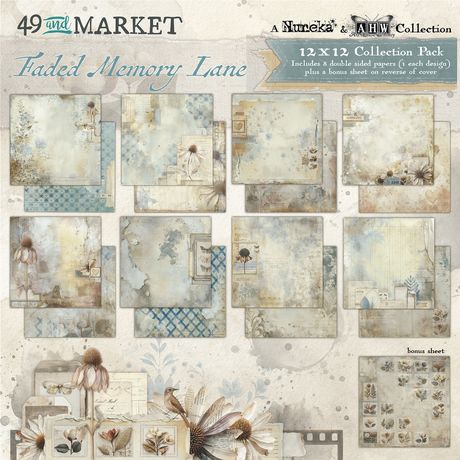 49 and Market - 12 x 12 paper pack - Faded Memory Lane