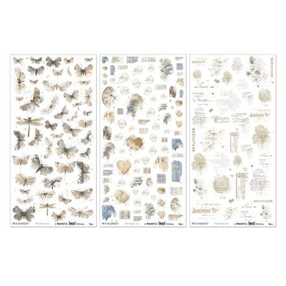 49 and Market - Blendable Rub On Transfers  - 3 Sheets 6x12' - Faded memory lane