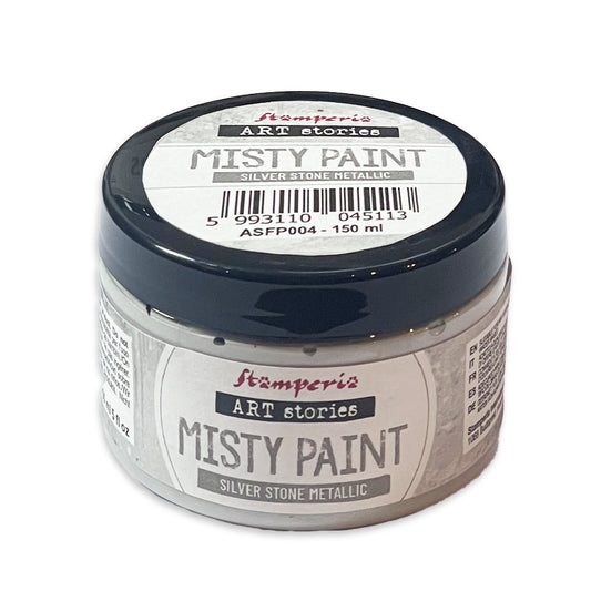 Stamperia - Misty Paint metallic ml 150 - Silver Stone