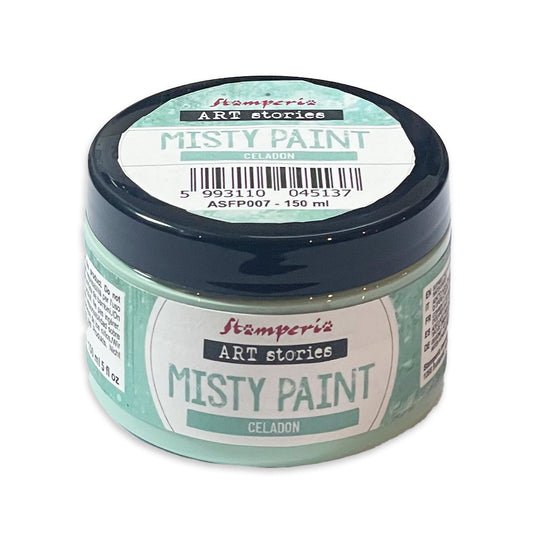 Stamperia - Misty Paint metallic ml 150 - Celadon