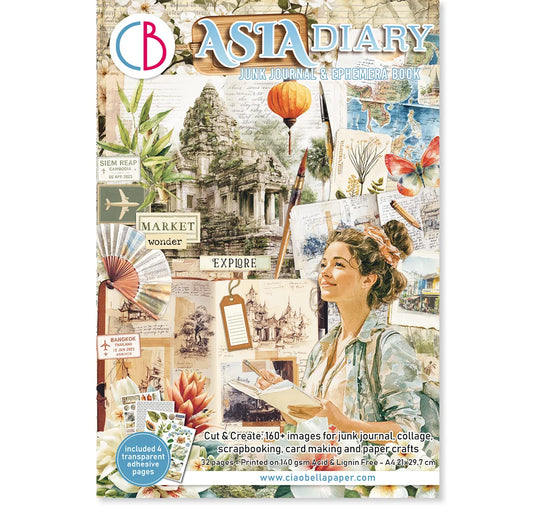 CIAO BELLA -Junk Journal & Ephemera Book - Asia Diary