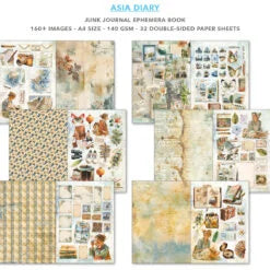 CIAO BELLA -Junk Journal & Ephemera Book - Asia Diary