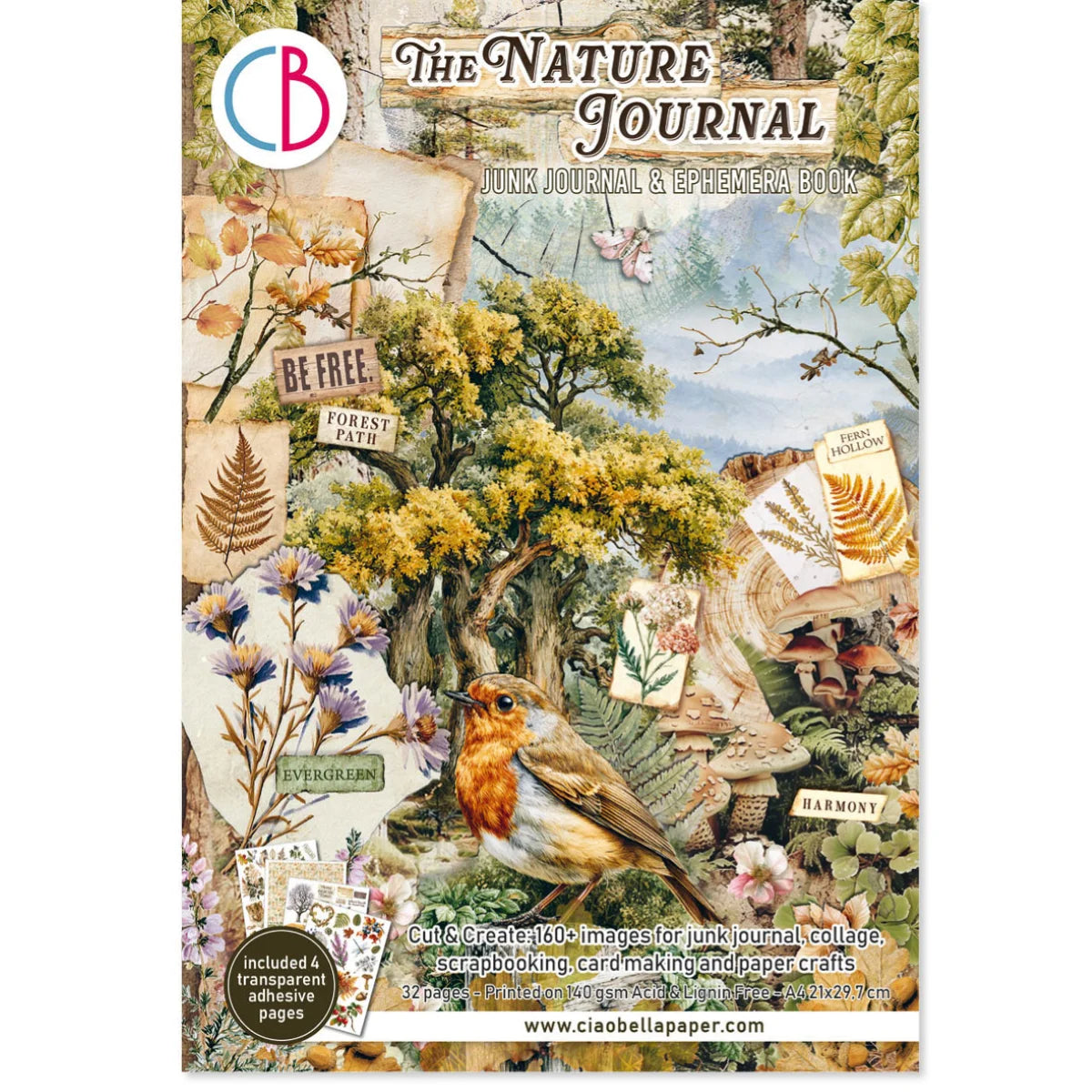 CIAO BELLA -Junk Journal & Ephemera Book - The Nature Journal