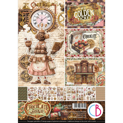 CIAO BELLA -A4 Creative Pad - Chocolate Wanderlust