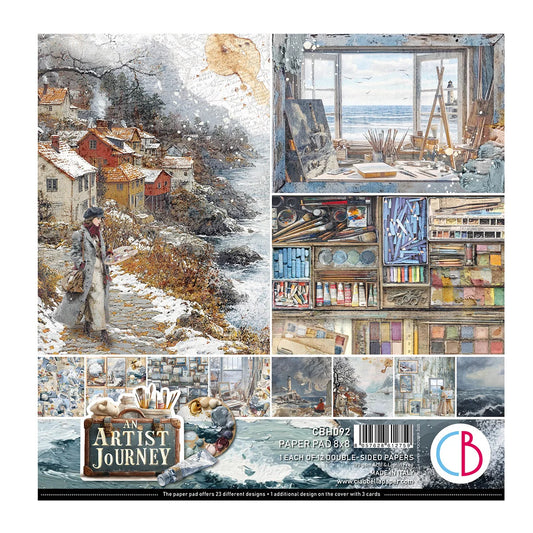 CIAO BELLA  - 8x8 Paper Pad - An Artist Journey