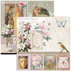 CIAO BELLA  - 8x8 Paper Pad - Courtly Love