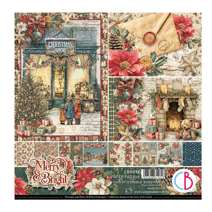 CIAO BELLA  - 8x8 Paper Pad - Merry & Bright