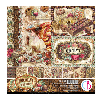 CIAO BELLA  - 8x8 Paper Pad - Chocolate Wanderlust