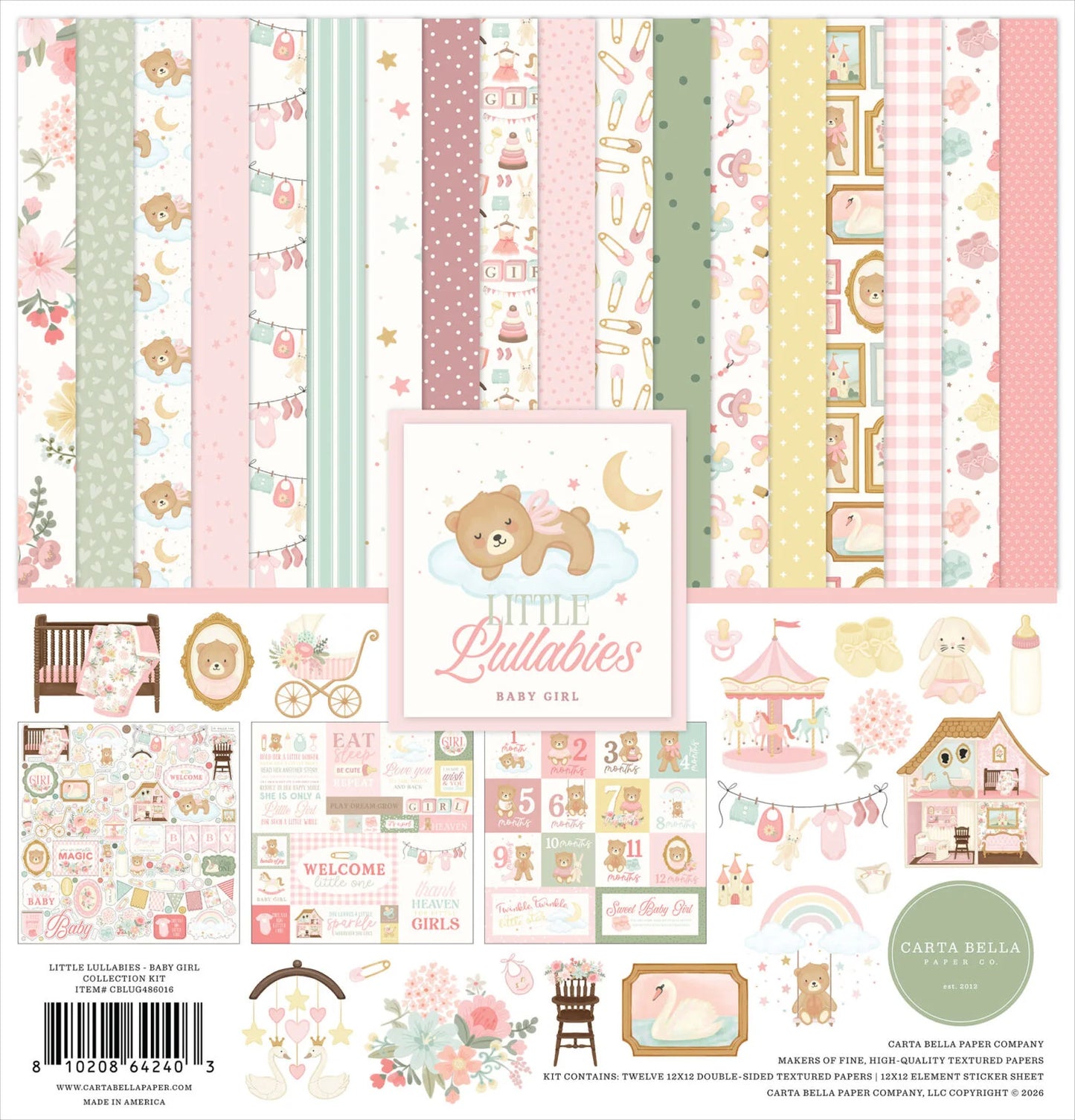 Carta Bella - Little Lullabies - Baby Girl