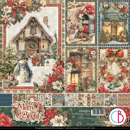 CIAO BELLA  - 12 x 12  Paper Pad - Merry & Bright