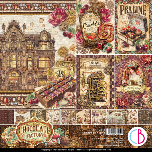 CIAO BELLA  - 12 x 12  Paper Pad - Chocolate Wanderlust