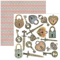 CIAO BELLA - Fussy cut pad 6x6 - Courtly Love