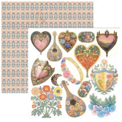 CIAO BELLA - Fussy cut pad 6x6 - Courtly Love
