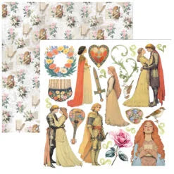 CIAO BELLA - Fussy cut pad 6x6 - Courtly Love