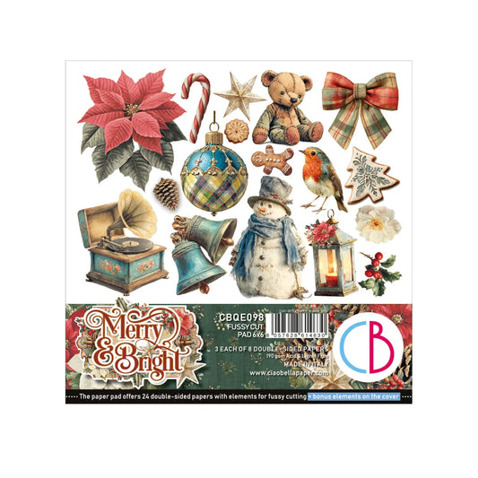 CIAO BELLA - Fussy cut pad 6x6 - Merry & Bright