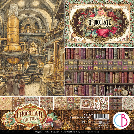 CIAO BELLA  - 12 x 12  Patterns Pad - Chocolate Wanderlust