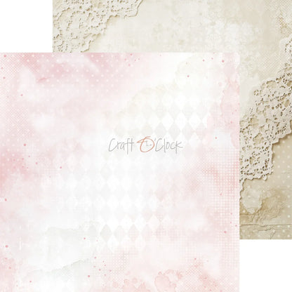 Baby Girl Universe - 8x8 Background Papers