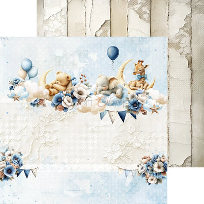 Baby Boy Universe - 8 x 8 Mixed set papers
