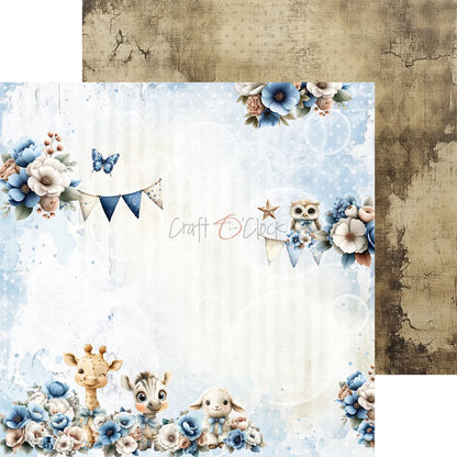 Baby Boy Universe - 8 x 8 Mixed set papers